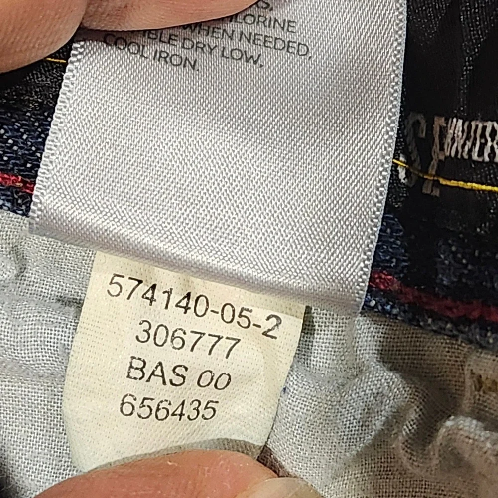Old Navy Y2K Mens Loose Painter Jeans Blue 100% Cotton Utility Carpenter 33x34